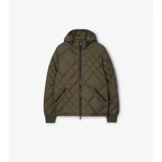 Chaqueta acolchada Doversgreen de nailon con costuras a cuadros