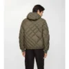 Chaqueta acolchada Doversgreen de nailon con costuras a cuadros