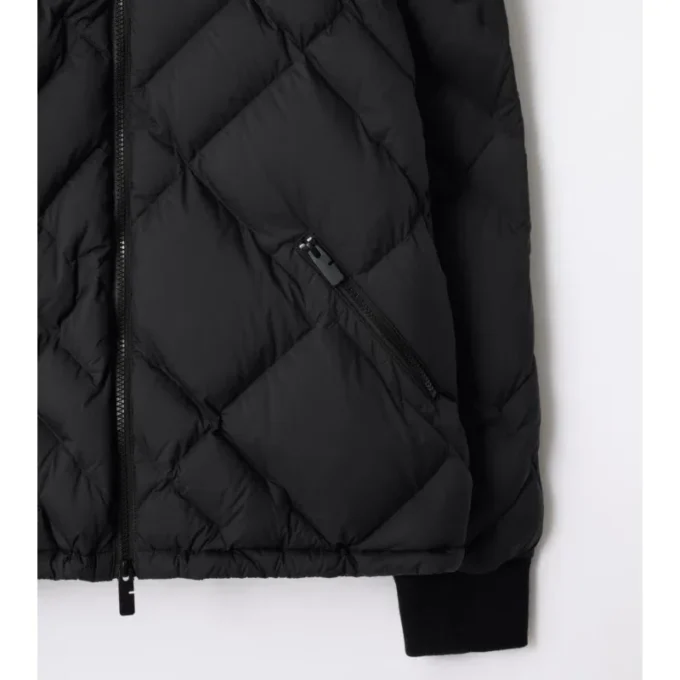 Chaqueta acolchada Doversgreen de nailon con costuras a cuadros