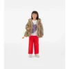 Chaqueta acolchada reversible de nailon con estampado de cuadros Chaqueta acolchada reversible de nailon con estampado de cuadros