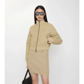 Chaqueta bomber de gabardina acolchada