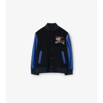 Chaqueta bomber de lana y cachemira