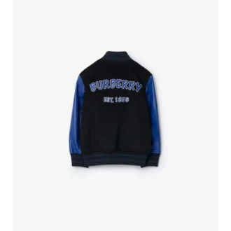Chaqueta bomber de lana y cachemira