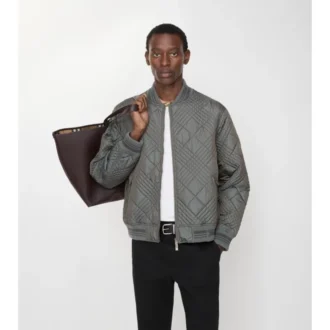 Chaqueta bomber Rakewood con microcuadros Chaqueta bomber Rakewood con microcuadros