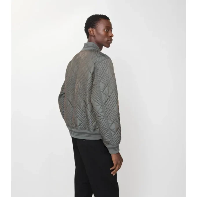 Chaqueta bomber Rakewood con microcuadros Chaqueta bomber Rakewood con microcuadros
