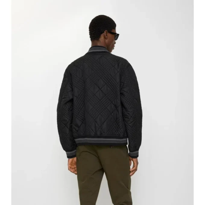 Chaqueta bomber Rakewood con microcuadros Chaqueta bomber Rakewood con microcuadros