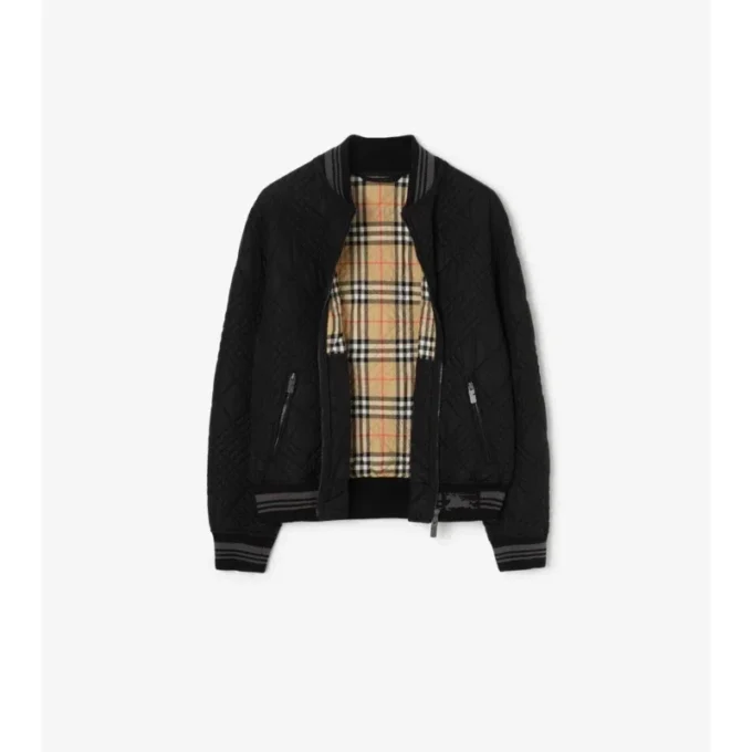 Chaqueta bomber Rakewood con microcuadros Chaqueta bomber Rakewood con microcuadros