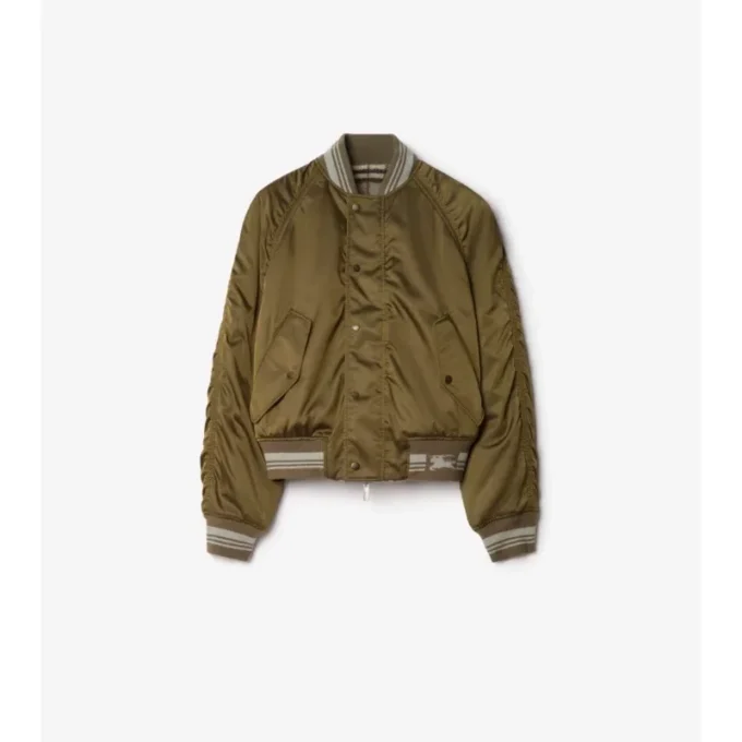 Chaqueta bomber reversible de nailon Chaqueta bomber reversible de nailon