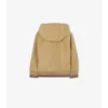 Chaqueta con capucha y ribetes de cuadros Chaqueta con capucha y ribetes de cuadros