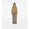 Chaqueta corta acolchada de nylon con capucha Chaqueta corta acolchada de nylon con capucha