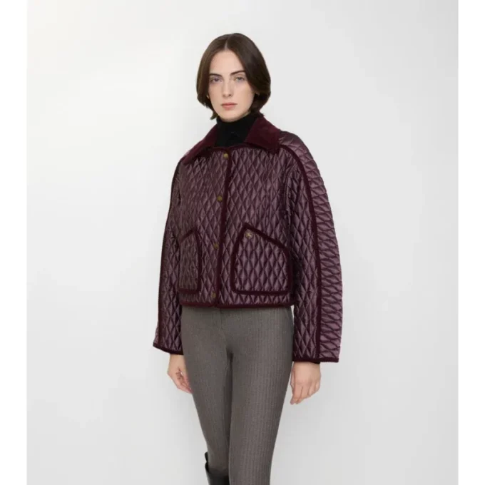 Chaqueta corta acolchada Floriston de nailon Chaqueta corta acolchada Floriston de nailon
