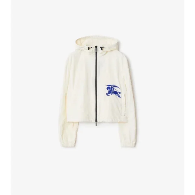 Chaqueta corta con capucha de nylon Chaqueta corta con capucha de nylon