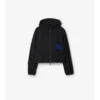 Chaqueta corta con capucha de nylon