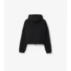 Chaqueta corta con capucha de nylon