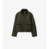 Chaqueta corta de nailon acolchada