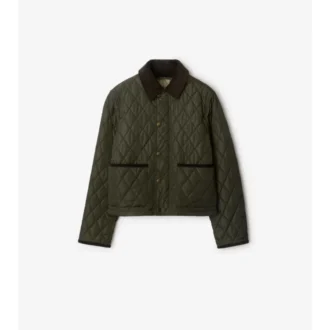 Chaqueta corta de nailon acolchada
