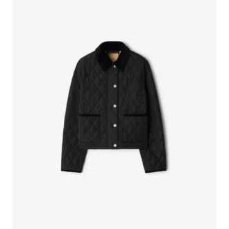Chaqueta corta de nailon acolchada