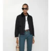 Chaqueta corta de nailon acolchada