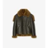 Chaqueta de aviador de piel de oveja Chaqueta de aviador de piel de oveja