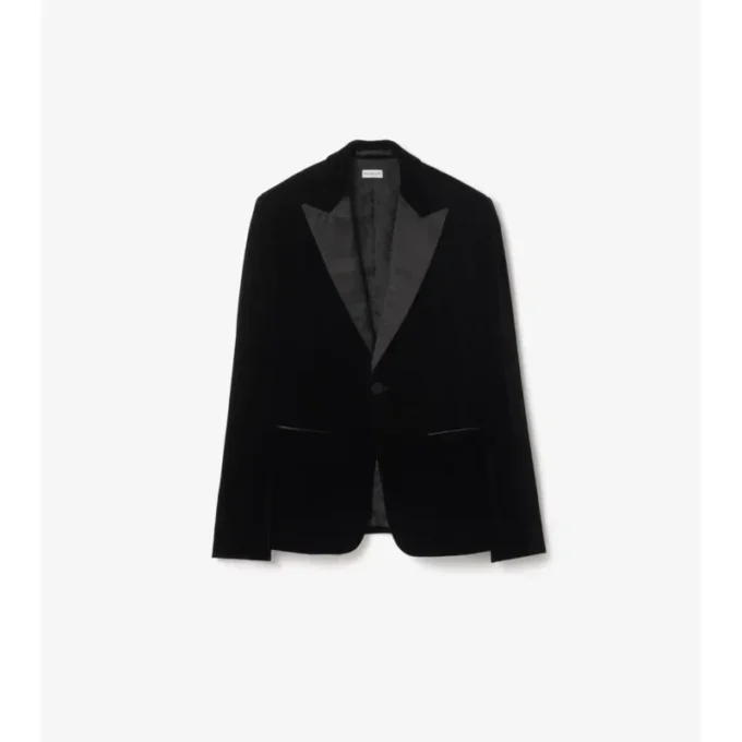 Chaqueta de esmoquin de terciopelo
