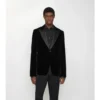 Chaqueta de esmoquin de terciopelo