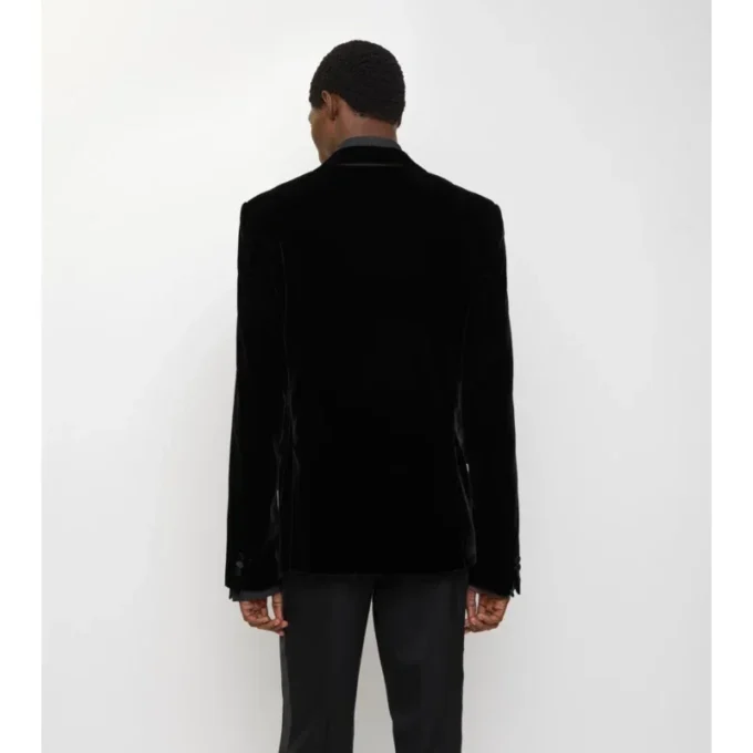 Chaqueta de esmoquin de terciopelo