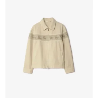 Chaqueta de lona de algodón con caballero al galope Chaqueta de lona de algodón con caballero al galope