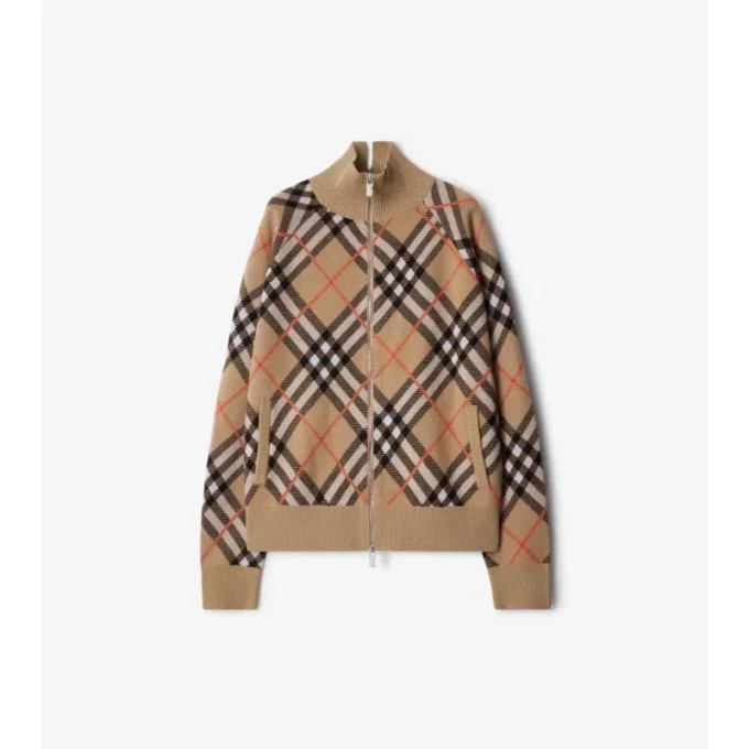 Chaqueta de mezcla de lana y mohair con estampado de cuadros Chaqueta de mezcla de lana y mohair con estampado de cuadros