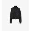 Chaqueta de nylon y lana con Check-Stitch Chaqueta de nylon y lana con Check-Stitch