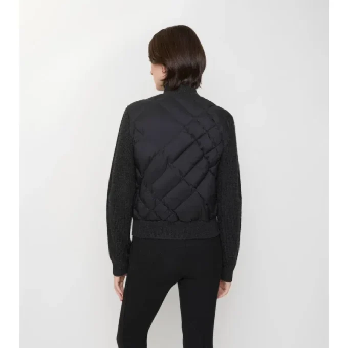 Chaqueta de nylon y lana con Check-Stitch Chaqueta de nylon y lana con Check-Stitch