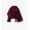 Chaqueta de piel de oveja con bufanda desmontable Chaqueta de piel de oveja con bufanda desmontable