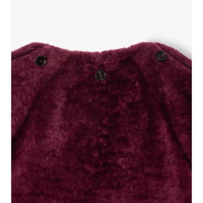 Chaqueta de piel de oveja con bufanda desmontable Chaqueta de piel de oveja con bufanda desmontable