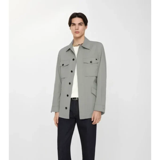 Chaqueta de sarga de algodón Chaqueta de sarga de algodón