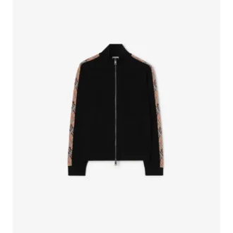 Chaqueta deportiva de algodón con ribetes