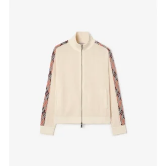 Chaqueta deportiva de algodón con ribetes