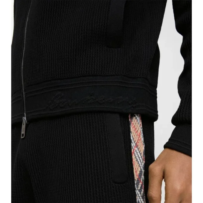 Chaqueta deportiva de algodón con ribetes Chaqueta deportiva de algodón con ribetes
