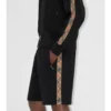 Chaqueta deportiva de mezcla de algodón con ribetes de cuadros