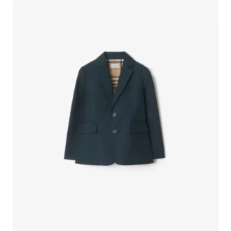 Chaqueta entallada de algodón