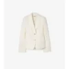 Chaqueta entallada de algodón
