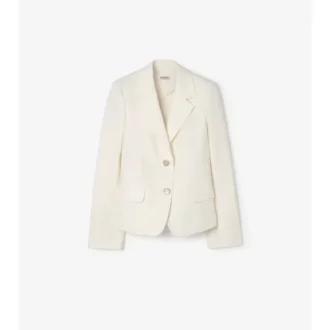 Chaqueta entallada de algodón