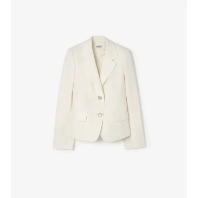 Chaqueta entallada de algodón