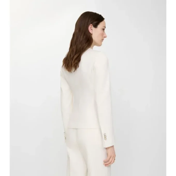 Chaqueta entallada de algodón