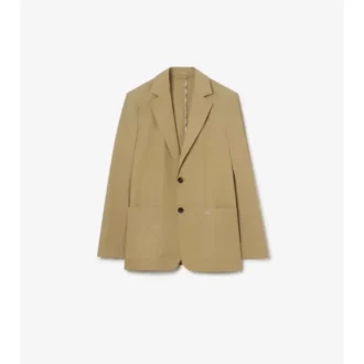 Chaqueta entallada de algodón técnico