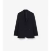 Chaqueta entallada de algodón y lino con efecto seersucker Chaqueta entallada de algodón y lino con efecto seersucker