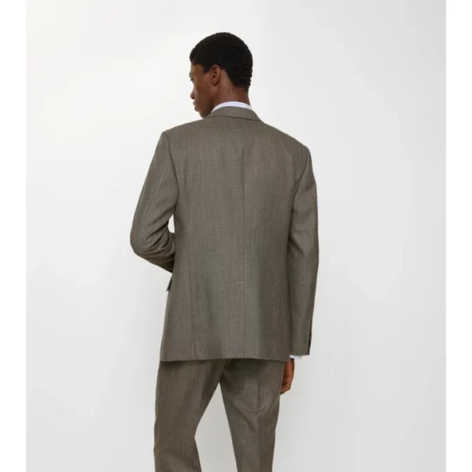 Chaqueta entallada de lana «sharkskin» Chaqueta entallada de lana «sharkskin»