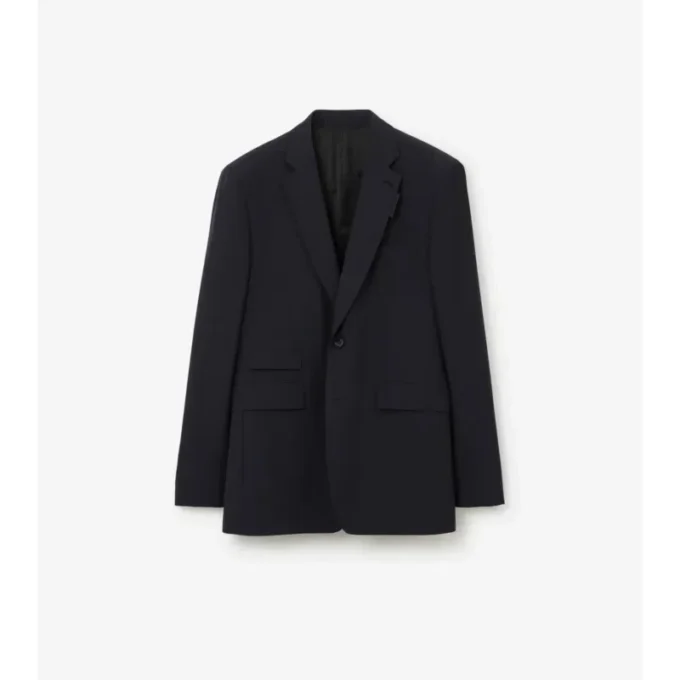 Chaqueta entallada de lana y mohair