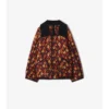 Chaqueta Floriston de nailon acolchado con estampado de hojas de geranio Chaqueta Floriston de nailon acolchado con estampado de hojas de geranio