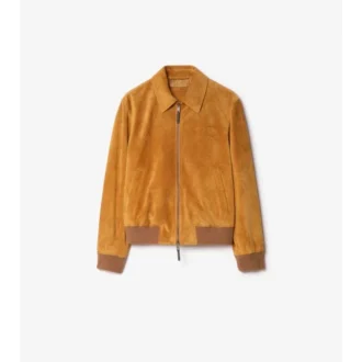 Chaqueta Harrington de gamuza