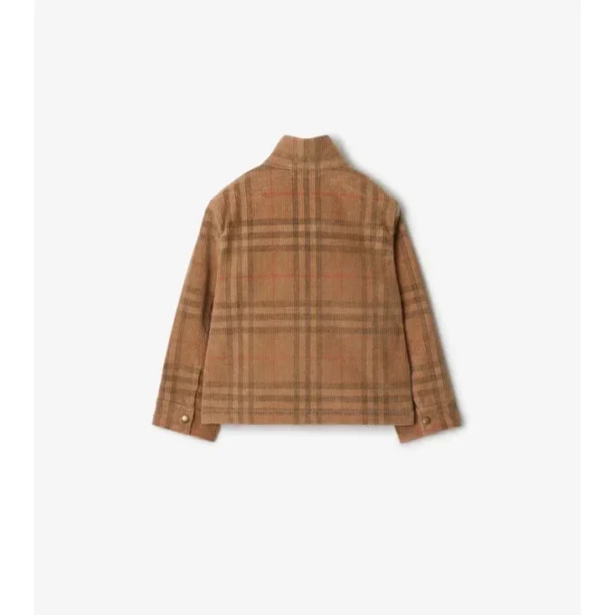 Chaqueta Harrington de pana a cuadros Chaqueta Harrington de pana a cuadros