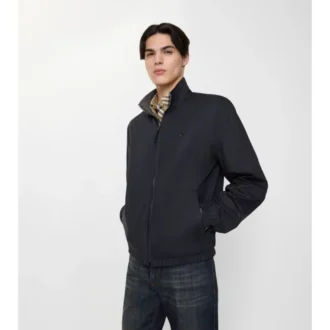 Chaqueta Harrington reversible de algodón